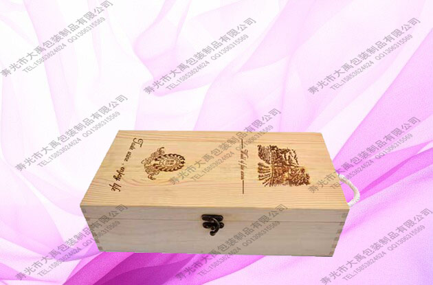 潍坊哪里能买到质量{yl}的红酒双支木盒包装|山东红酒木盒