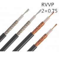 114商城 RVVP2*0.75 铜芯屏蔽软护套线