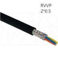 114商城 RVVP2*0.5 铜芯屏蔽软护套线