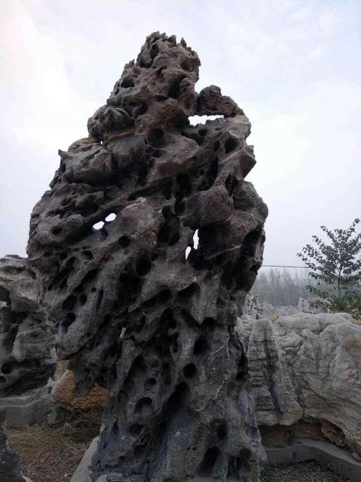 山东潍坊临朐园林石工程公司图片