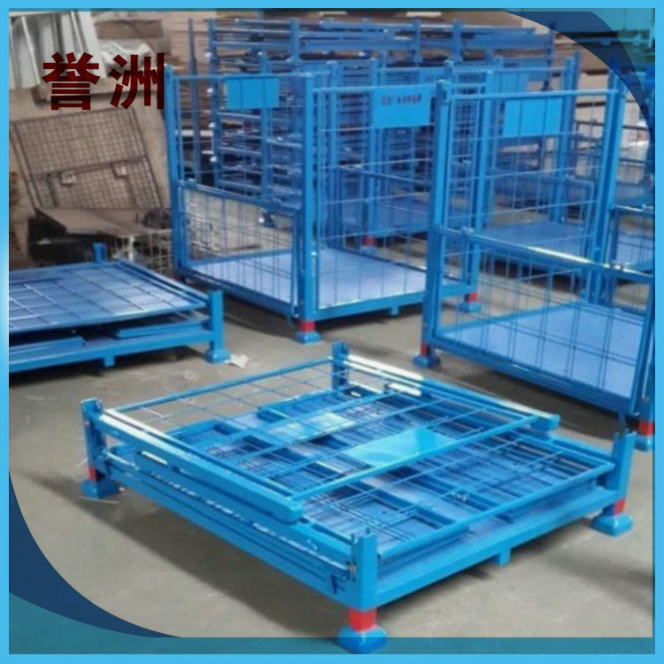 广州誉洲厂家制造物流PE折叠箱蓝色高强度折叠箱 特惠