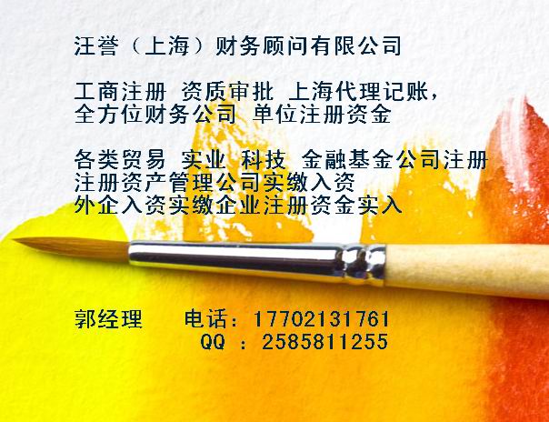 上海专业办理各类注册公司