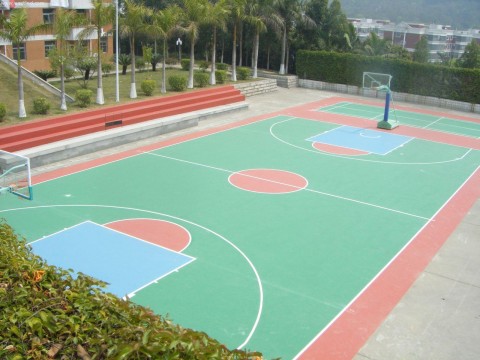 汉阳硅PU篮球场