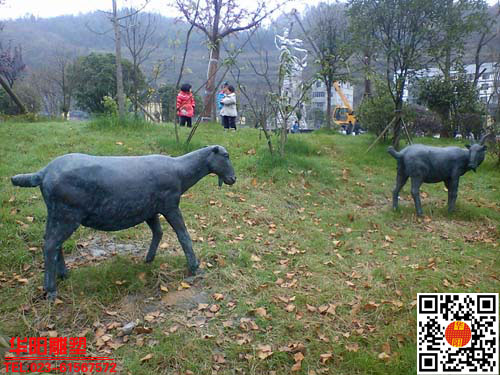 华阳雕塑 重庆羊群雕塑 重庆公园雕塑设计 重庆动物雕塑