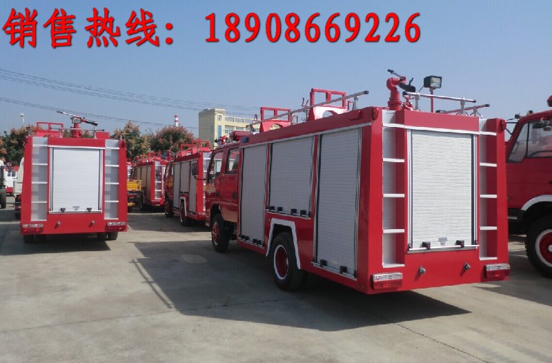 供应庆铃2吨水罐消防车 可上户的小型消防车
