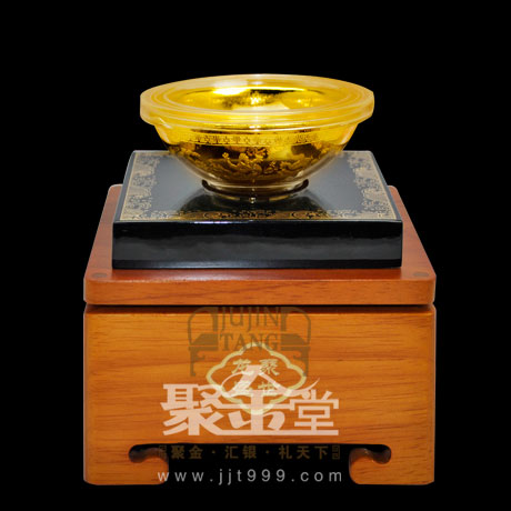 上海聚金堂贵金属纪念章定制-纯金碗