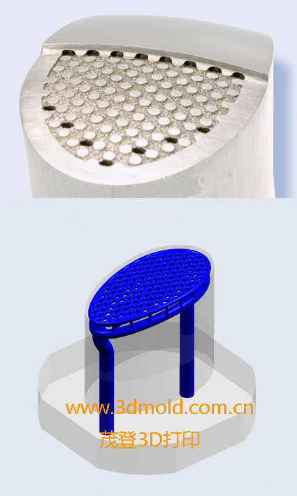 金属3D打印模具水路，3D打印模具冷却