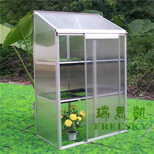 pc耐力阳光板铝合金组合式庭院温室小花房 家庭小开窗小型暖屋